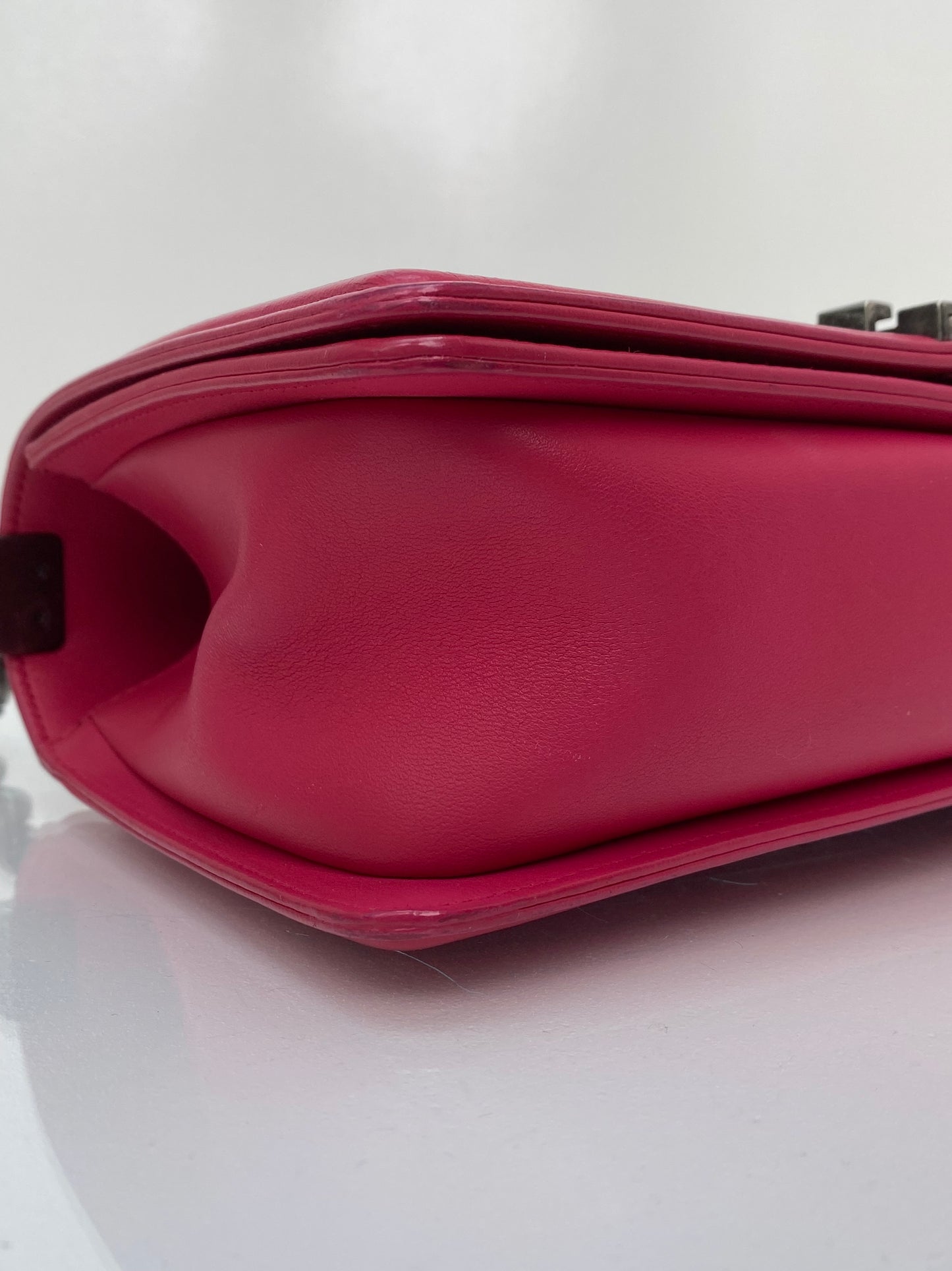 Chanel Pink Quilted Medium Boy Bag RHW