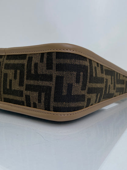 Fendi Brown FF Fendessence Mini Shoulder Bag GHW