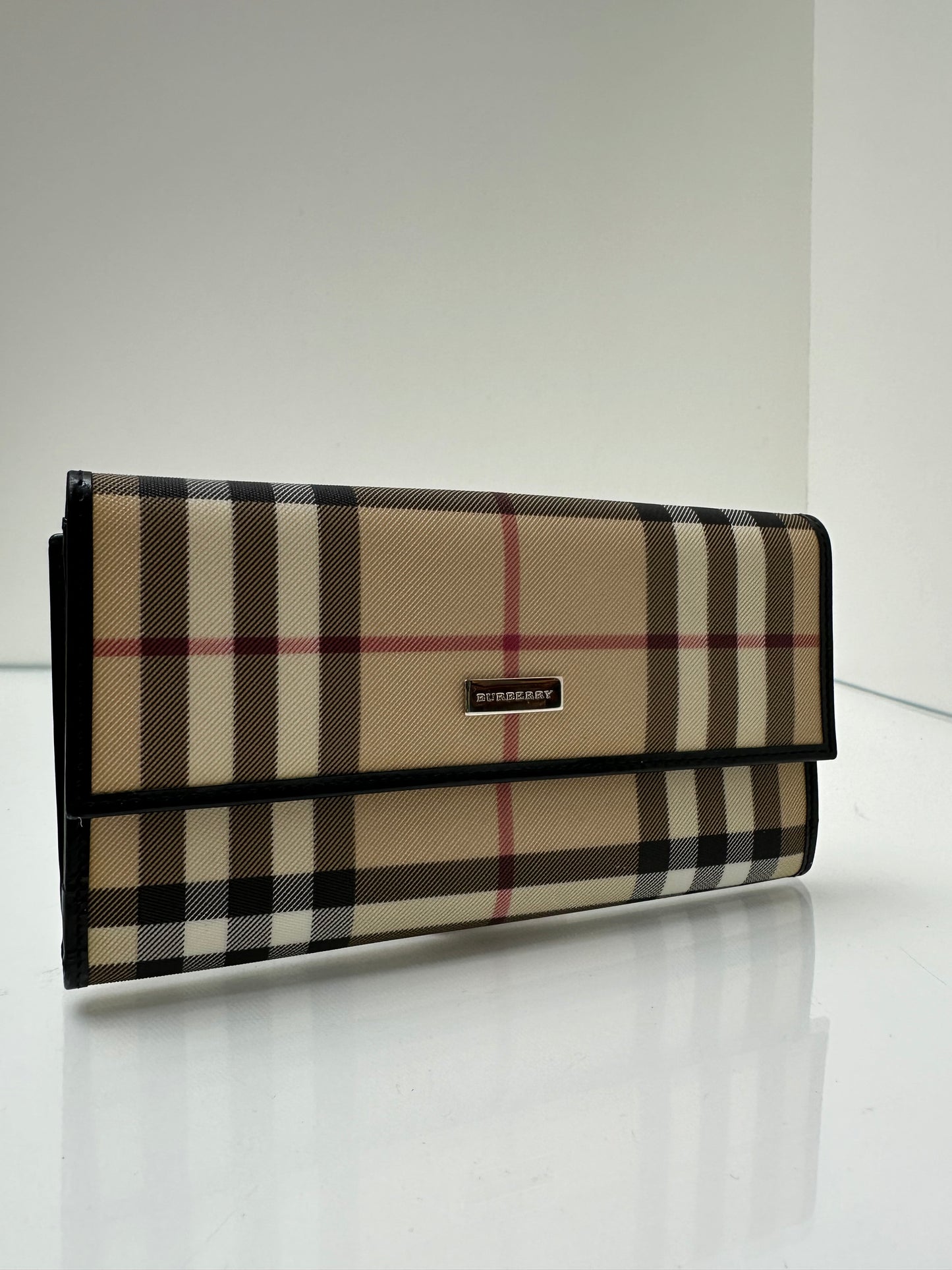 Burberry Tartan Snap Long Wallet