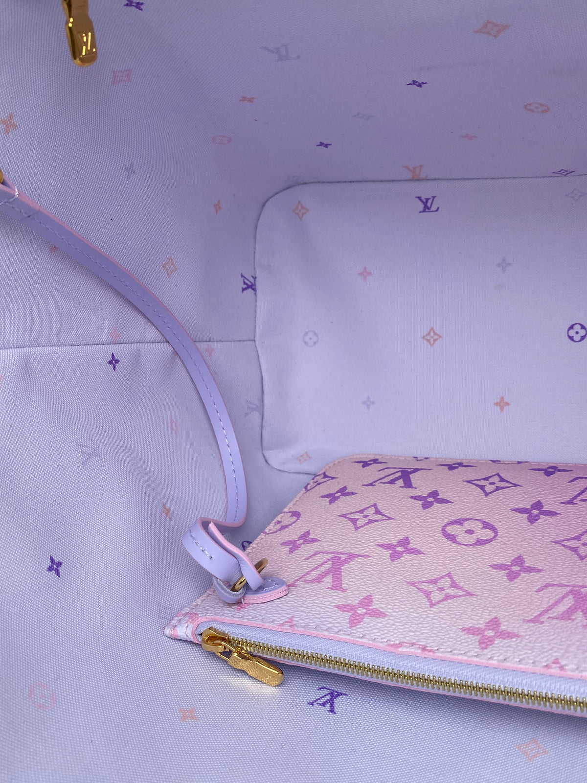 Louis Vuitton Pink Ombre Giant Monogram Spring In The City Neverfull Bag MM GHW