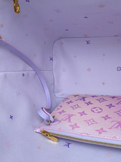 Louis Vuitton Pink Ombre Giant Monogram Spring In The City Neverfull Bag MM GHW