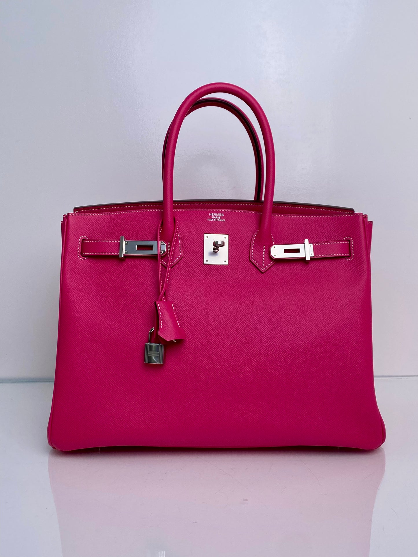 Hermes Birkin 35 Rose Tyrien Epsom PHW #O