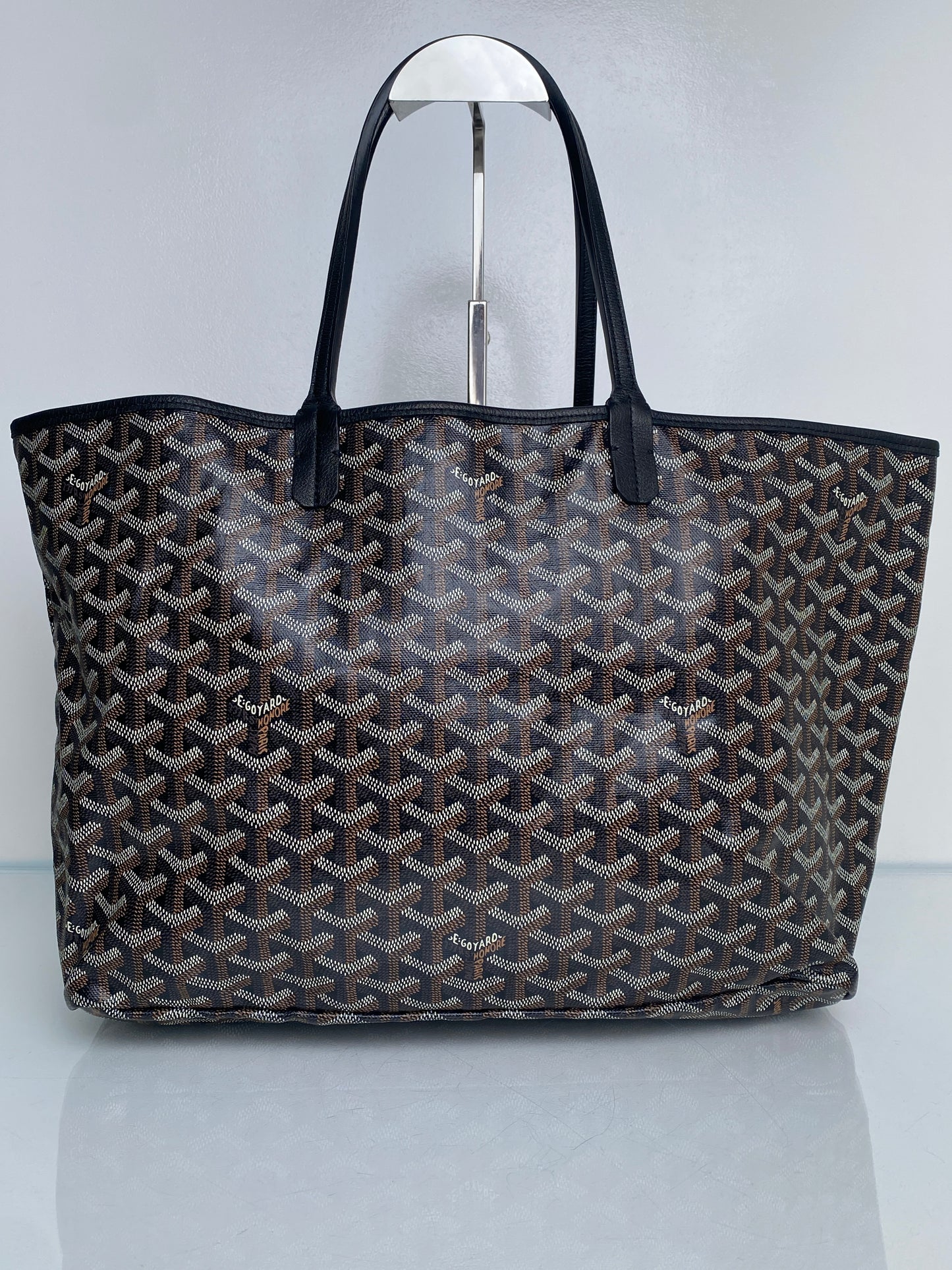 Goyard Black Saint Louis Canvas Tote PM