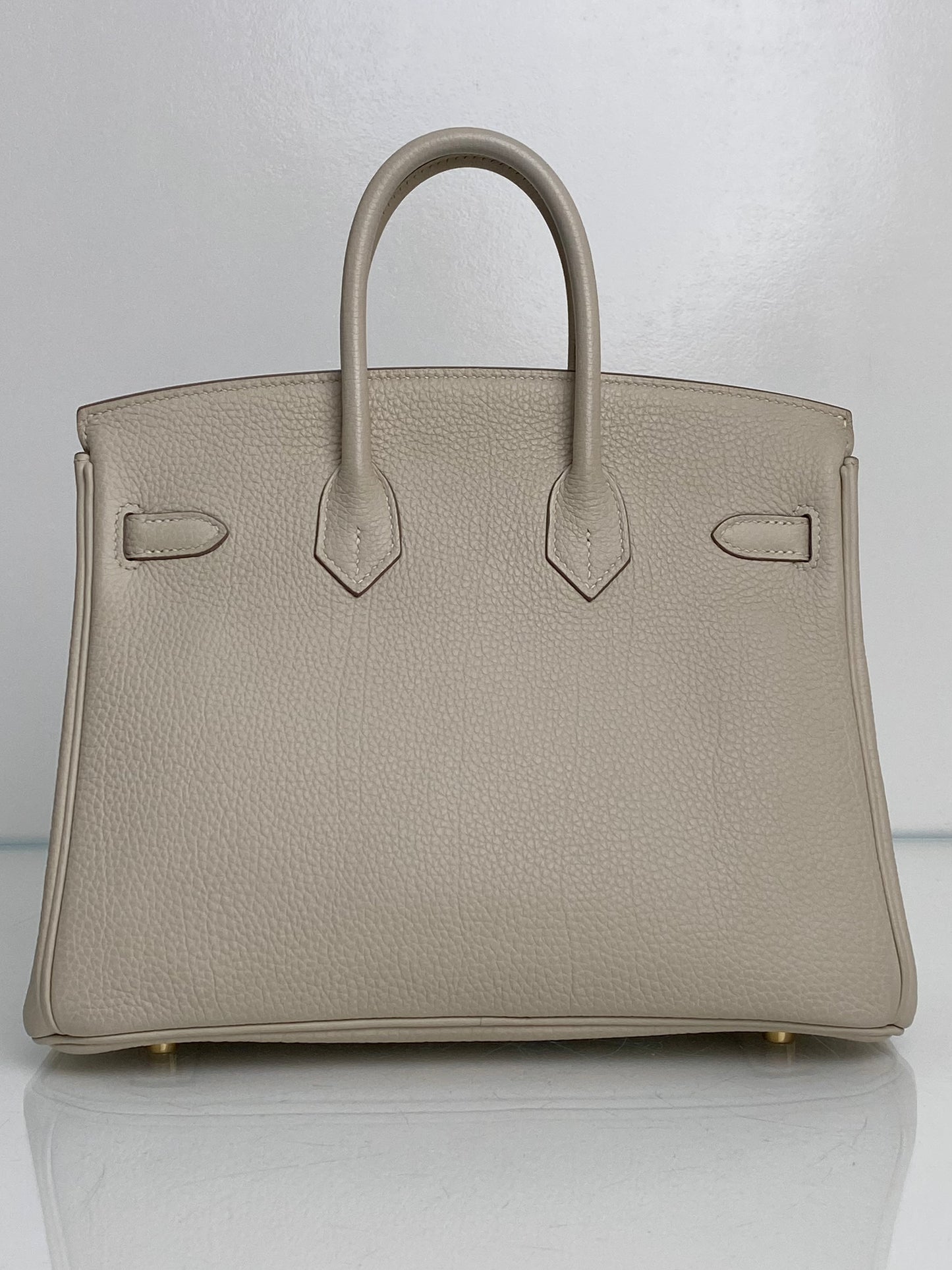 Hermes Birkin 25 Craie Togo GHW #Y