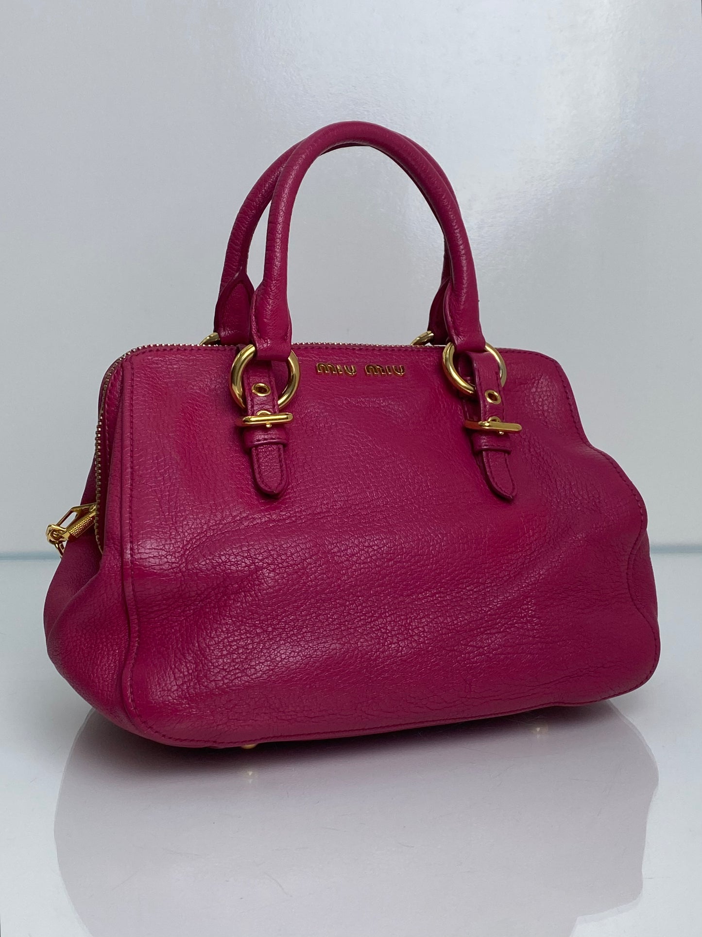 Miu Miu Pink Boston Bag GHW