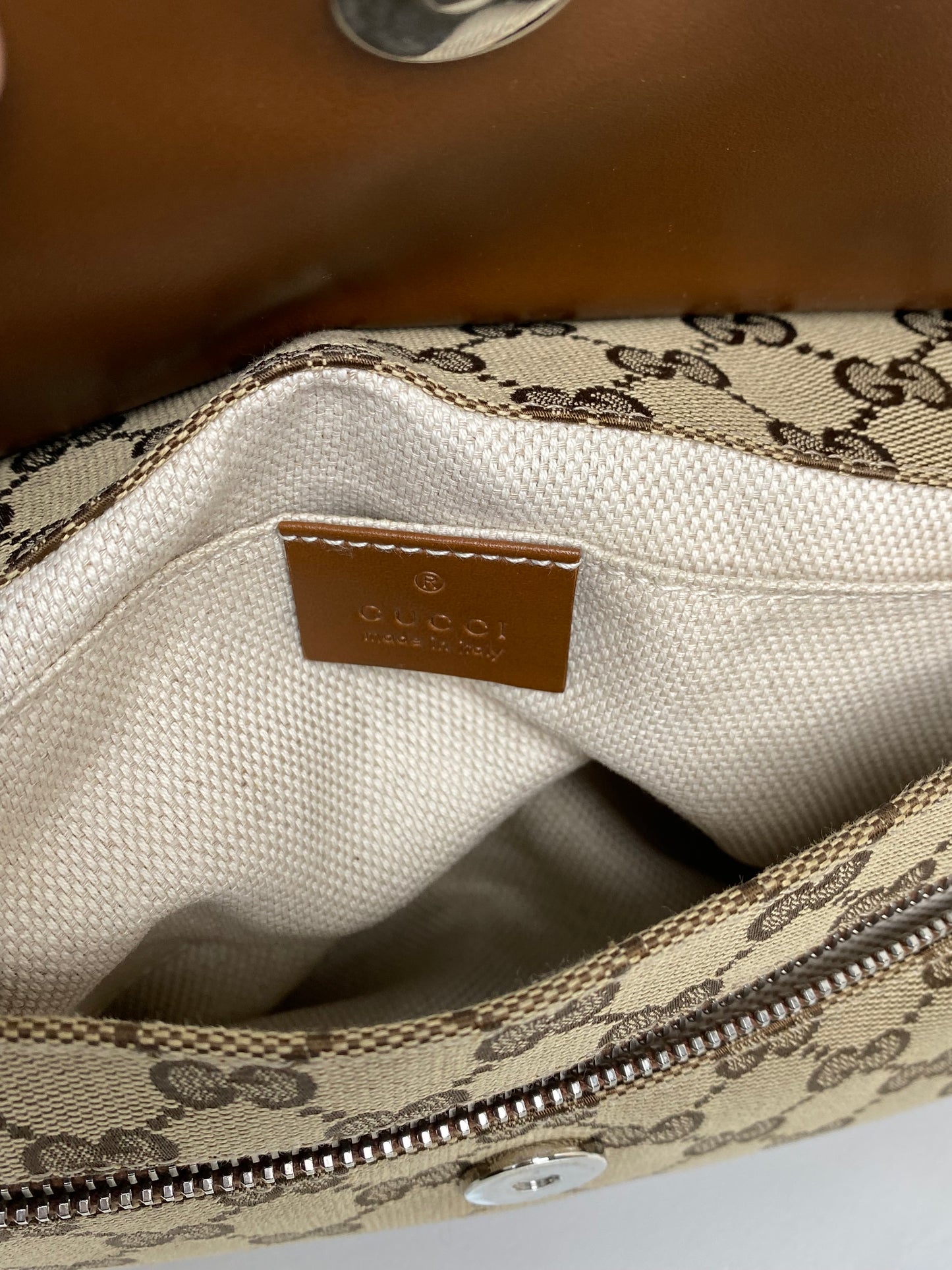 Gucci Brown Canvas Bum Bag