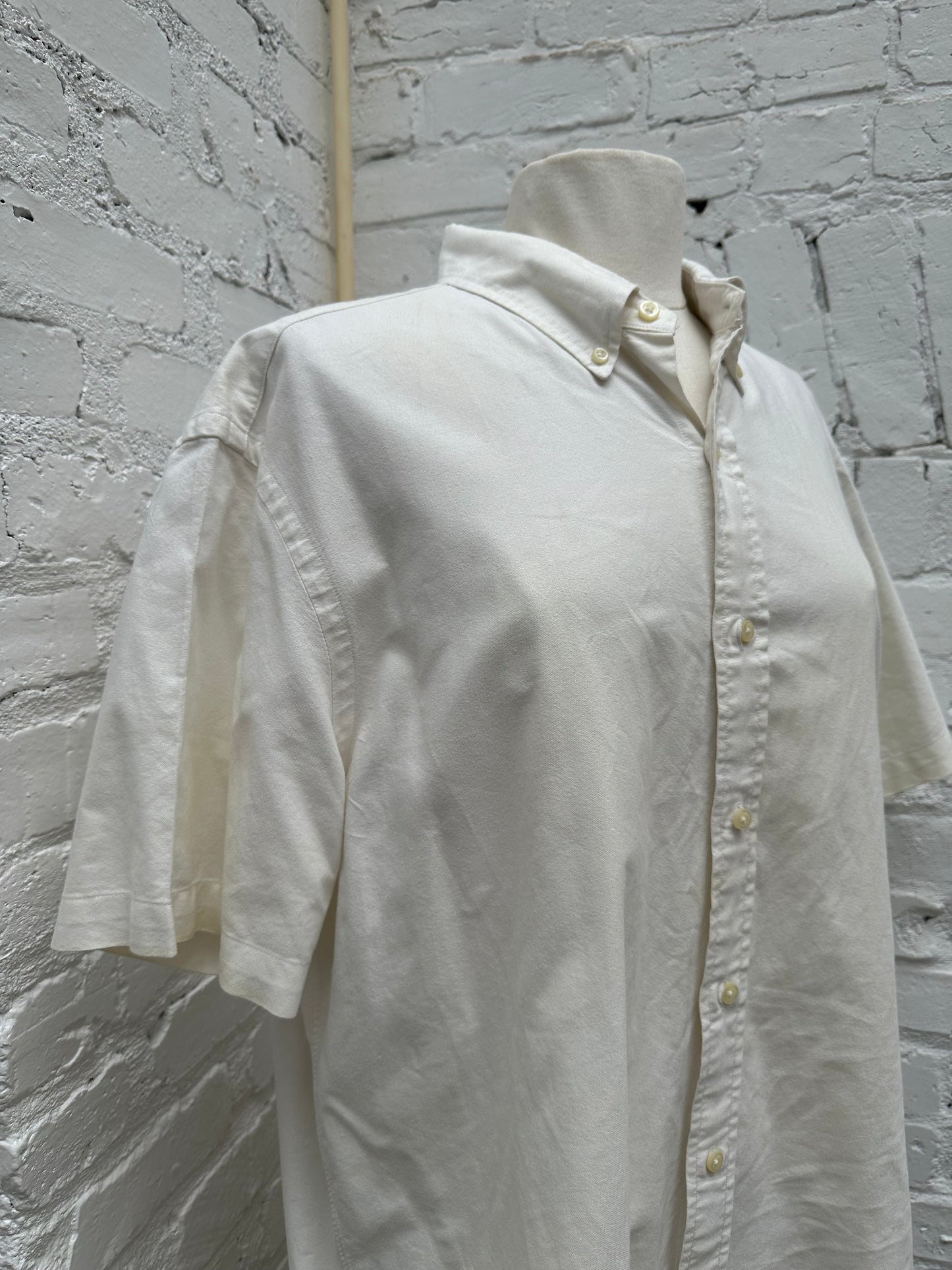 Ralph Lauren White Button Up Shirt, XL