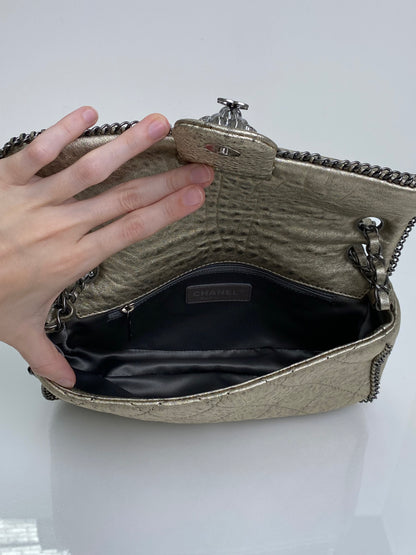 Chanel Champagne Leo Lion Flap Bag SHW #11