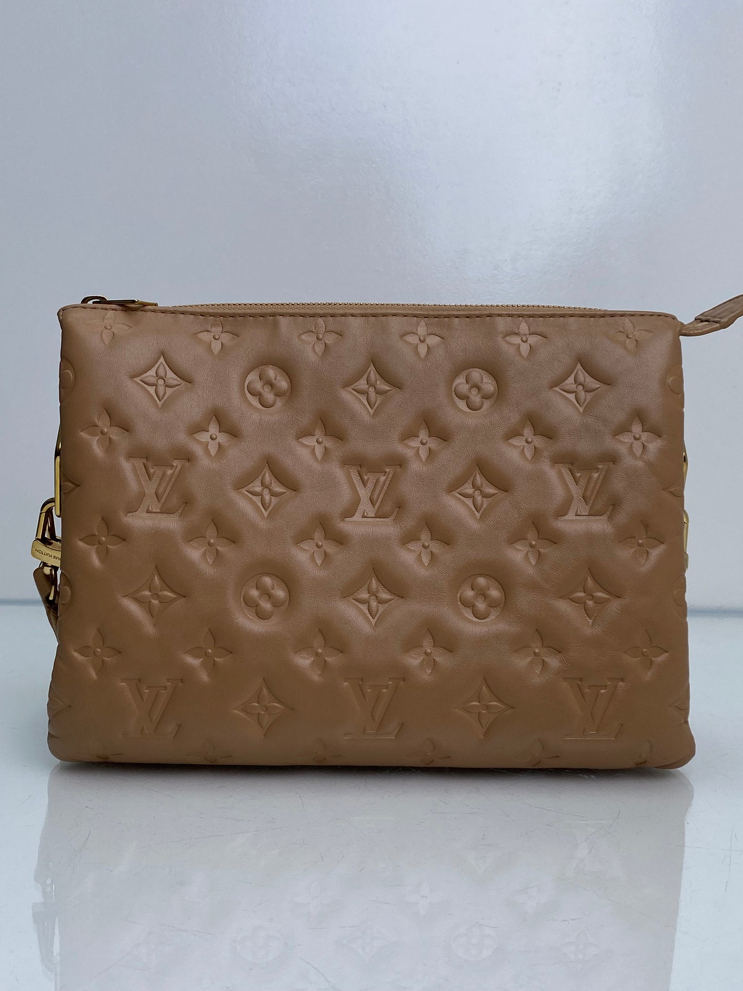 Louis Vuitton Beige Lambskin Coussin Bag PM GHW