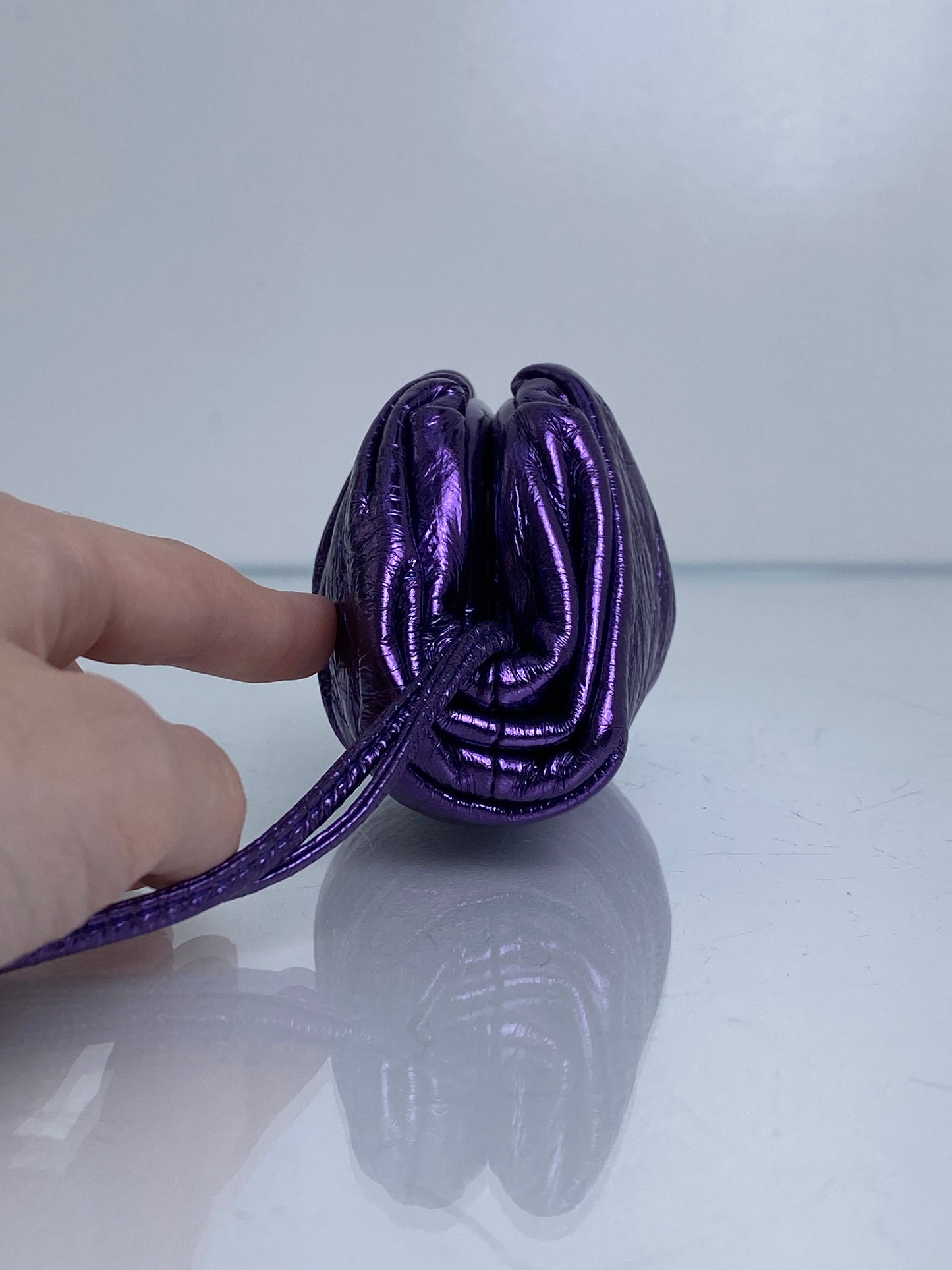 Bottega Veneta Mini Coin Pouch Purple