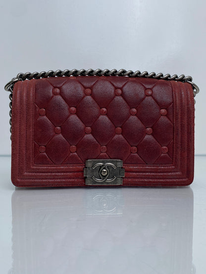 Chanel Burgundy Boy Bag RHW