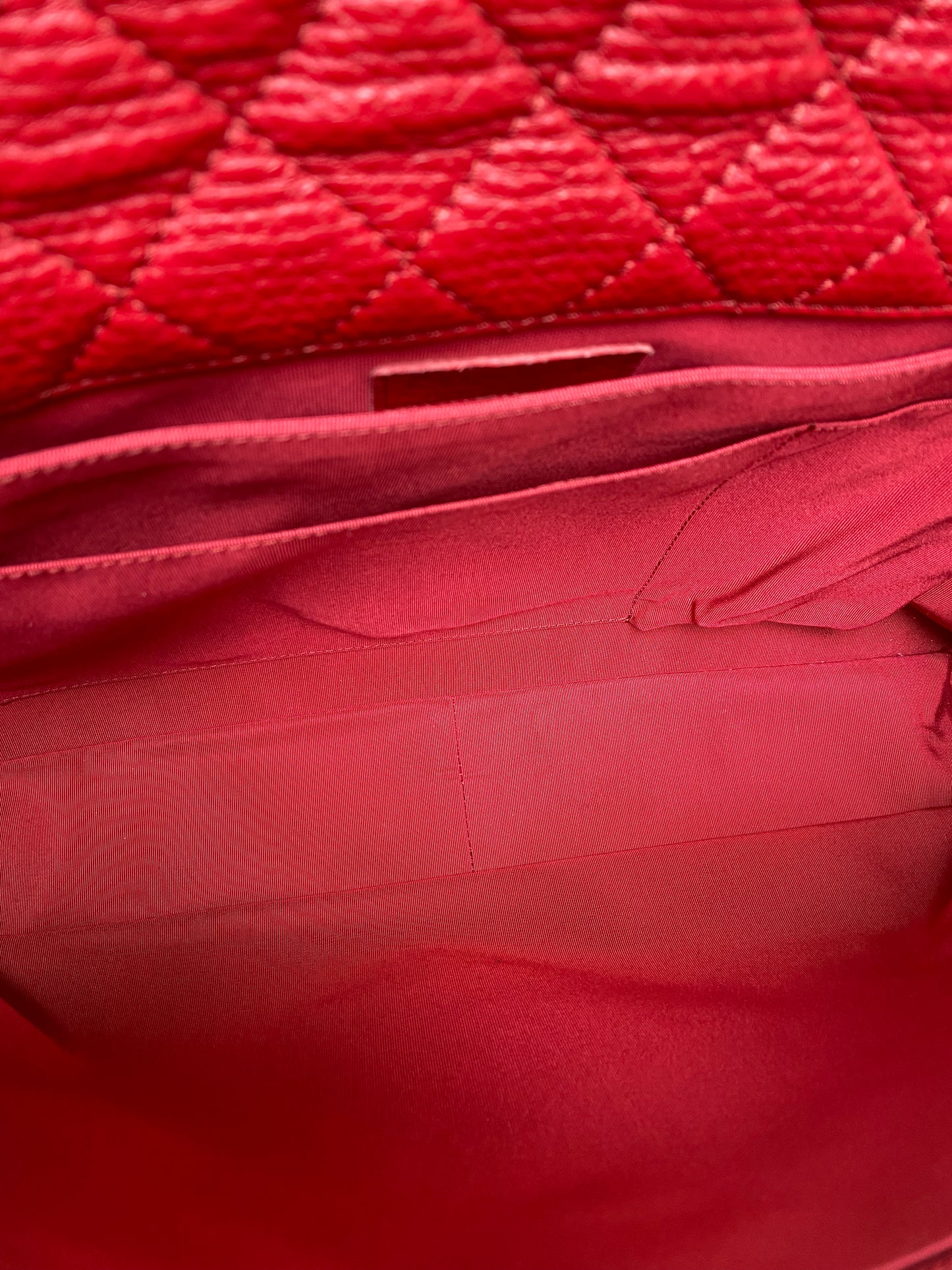 Chanel Red Quilted XXL Travel Flap Bag GHW