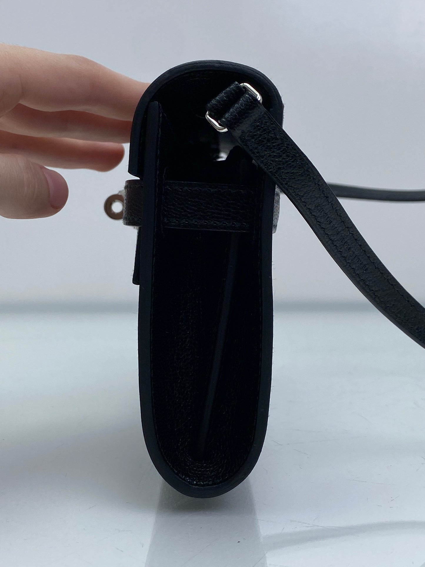 Hermes Kelly To Go Wallet Noir Chèvre PHW
