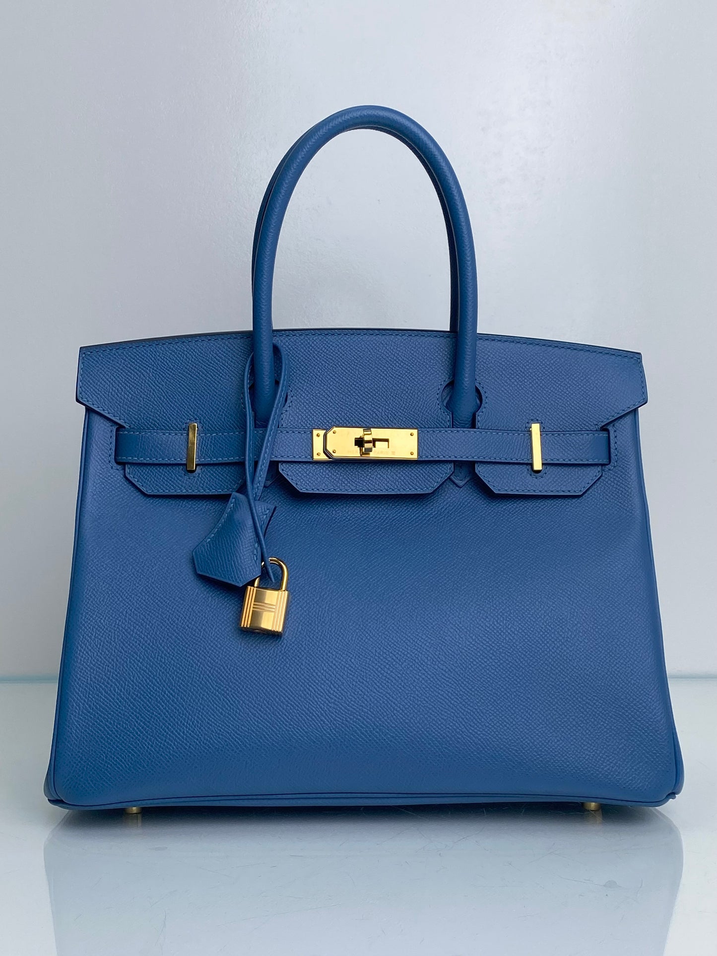 Hermes Birkin 30 Blue Paradise Epsom GHW #D