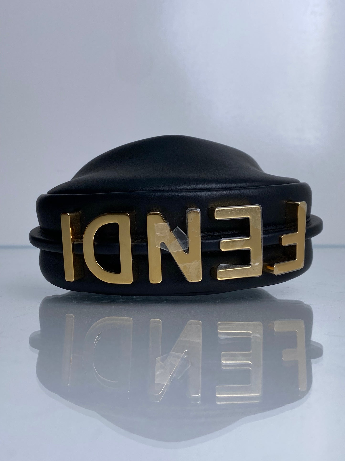 Fendi Black Nano Fendigraphy Bag / Charm GHW