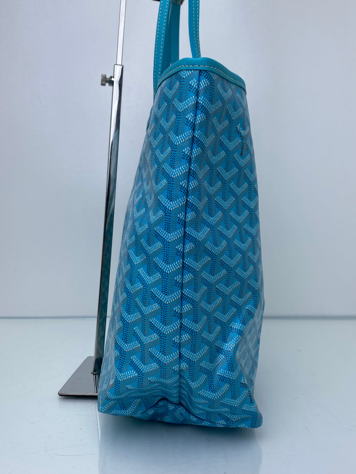 Goyard Turquoise / Pink Butterfly St. Louis PM Tote Bag