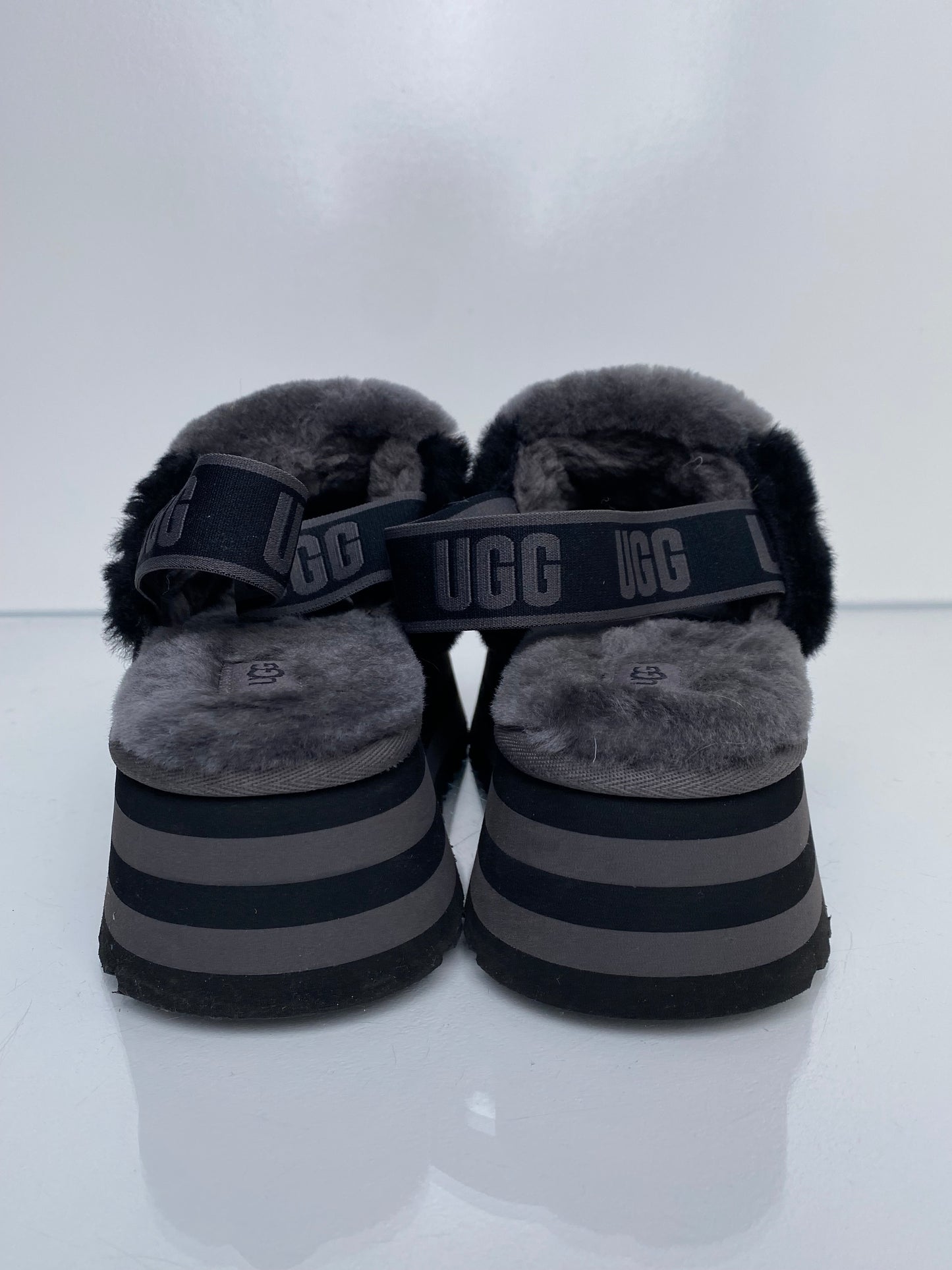 Ugg Grey/Black Checker Slippers, 39