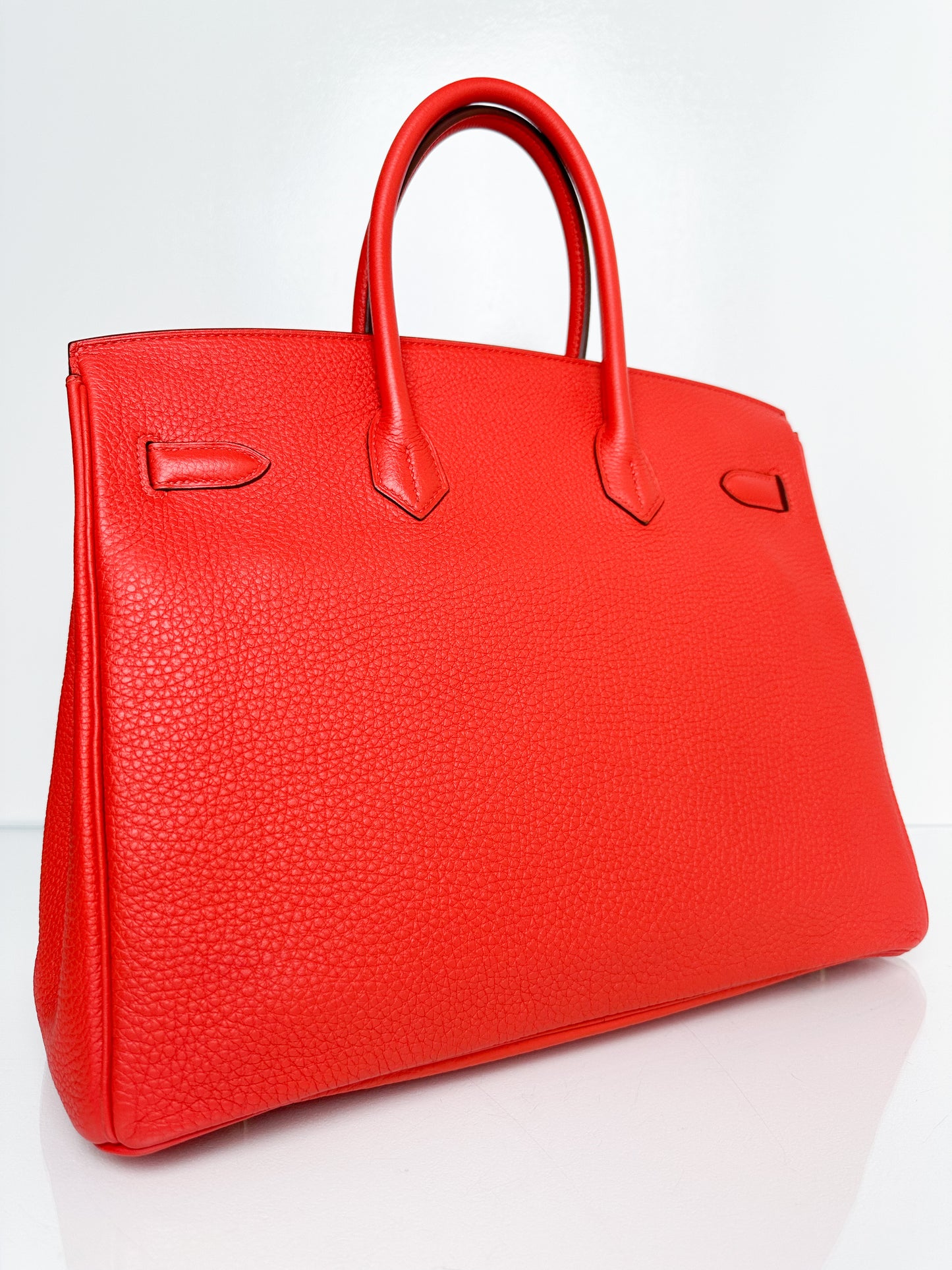 Hermes Birkin 35 Rouge Pivoine Togo GHW #P