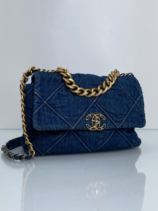 Chanel Denim 19 Flap Bag TTHW