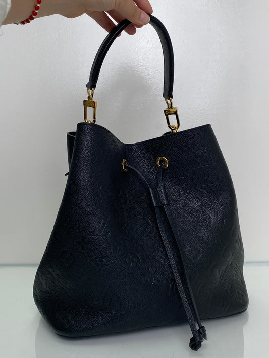 Louis Vuitton Black Empriente Neonoe MM Bag GHW