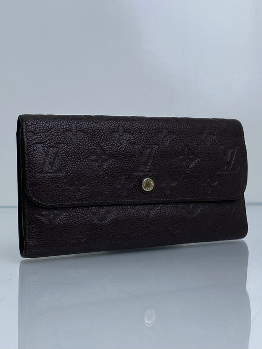 Louis Vuitton Brown Empreinte Virtuose Wallet GHW