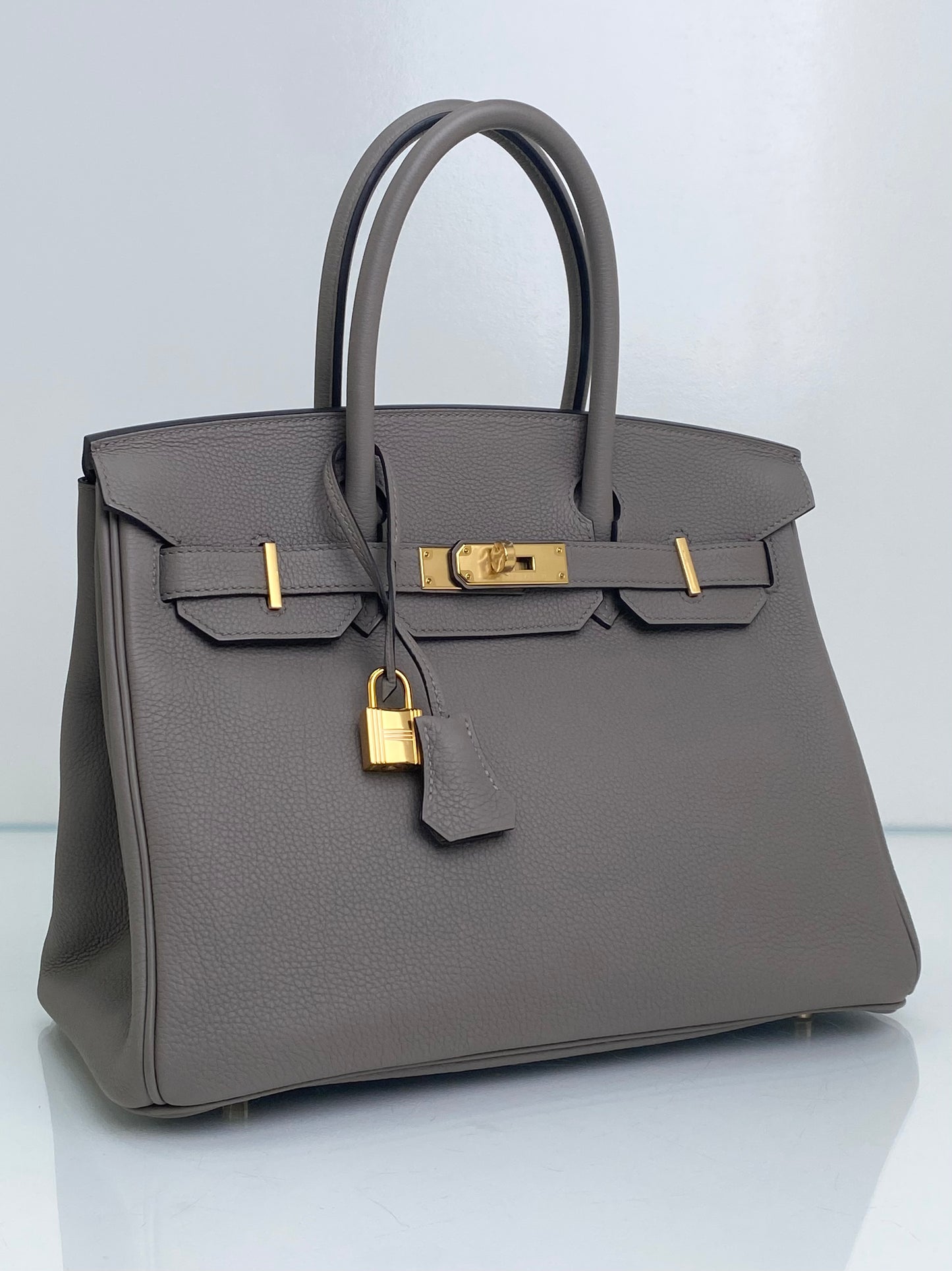 Hermes Birkin 30 Gris Asphalte Togo GHW #C