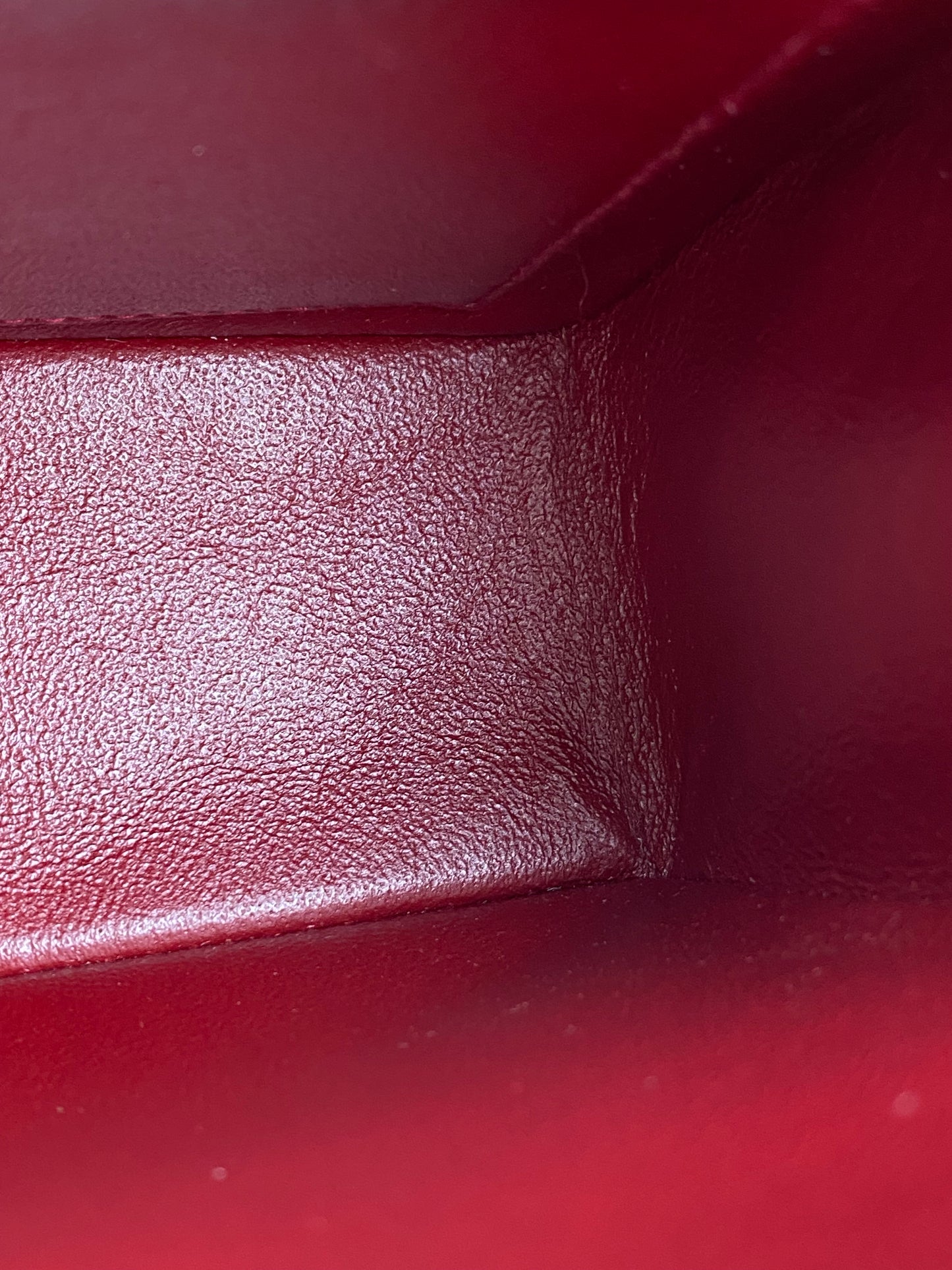 Chanel Bordeaux Red Classic Vintage Lambskin Mini Square Bag GHW #54