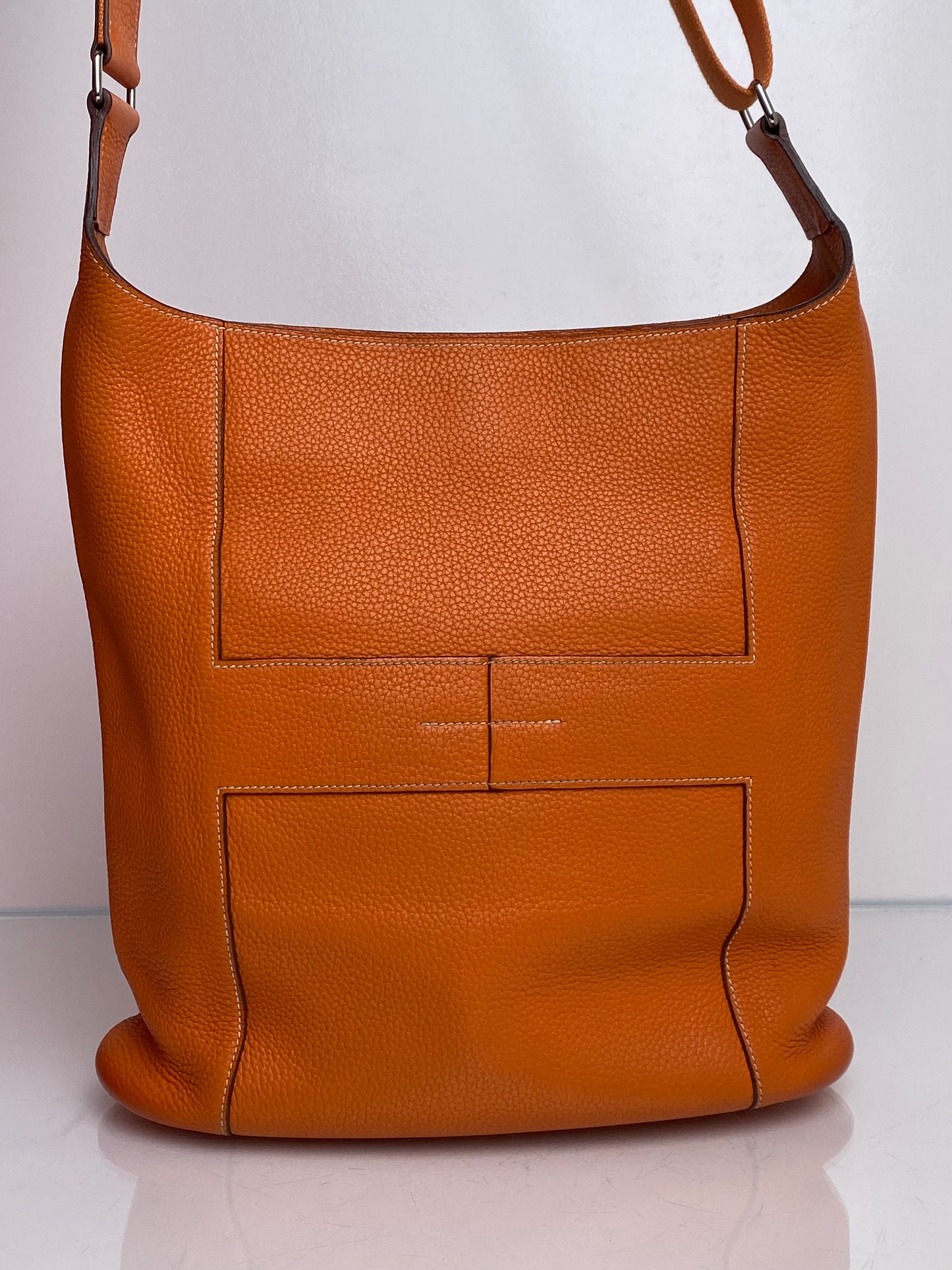 Hermes Good News Orange Clemence PHW #L
