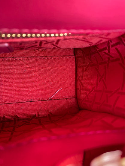 Dior Burgundy Mini Lady Dior Bag GHW
