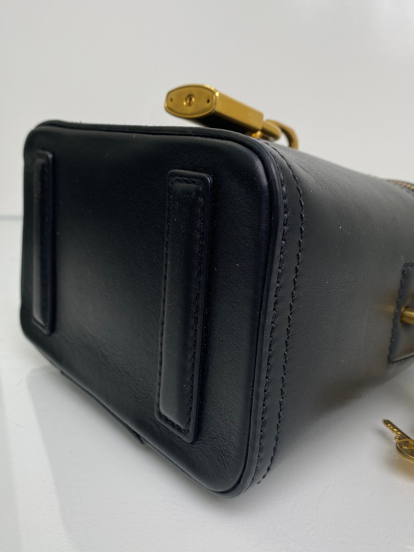 Balmain Black Pulse Vanity Bag GHW