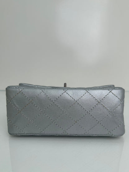 Chanel Silver Re-issue Small Flap Bag SHW