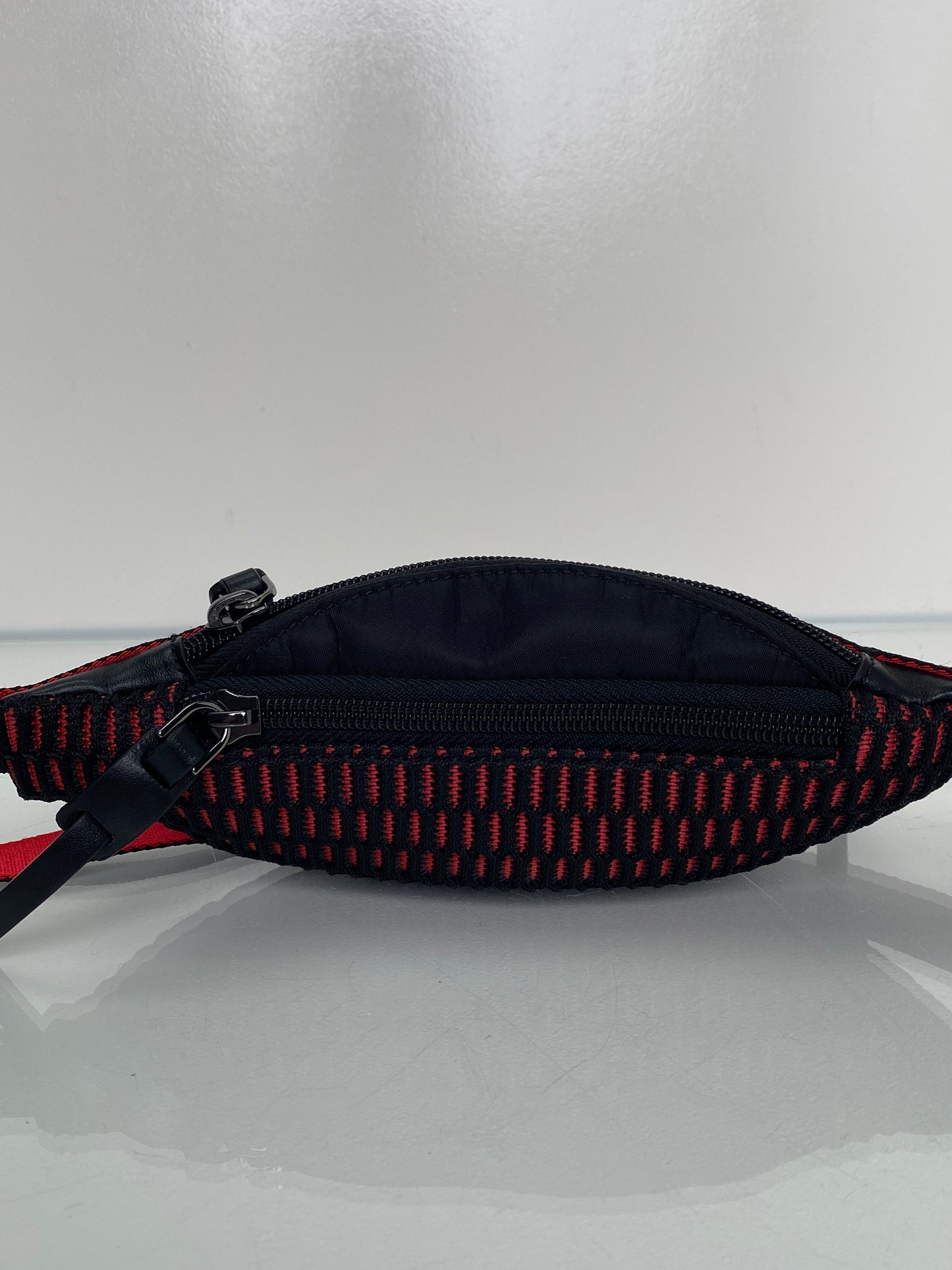 Christian Louboutin Black & Red Studded Bum Bag