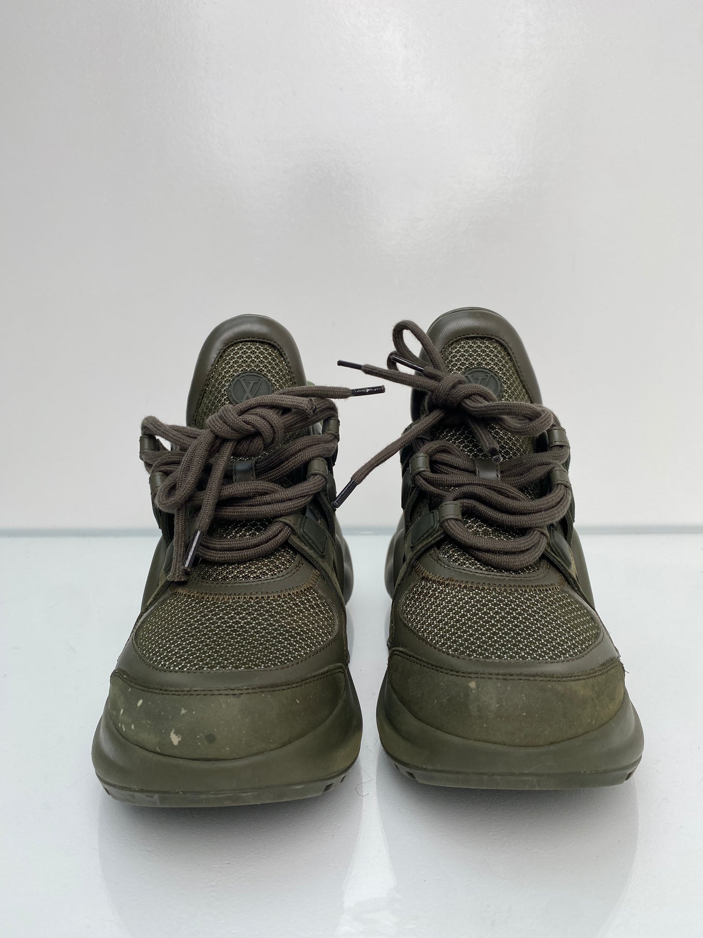 Louis Vuitton Khaki Archlight Sneakers, 38