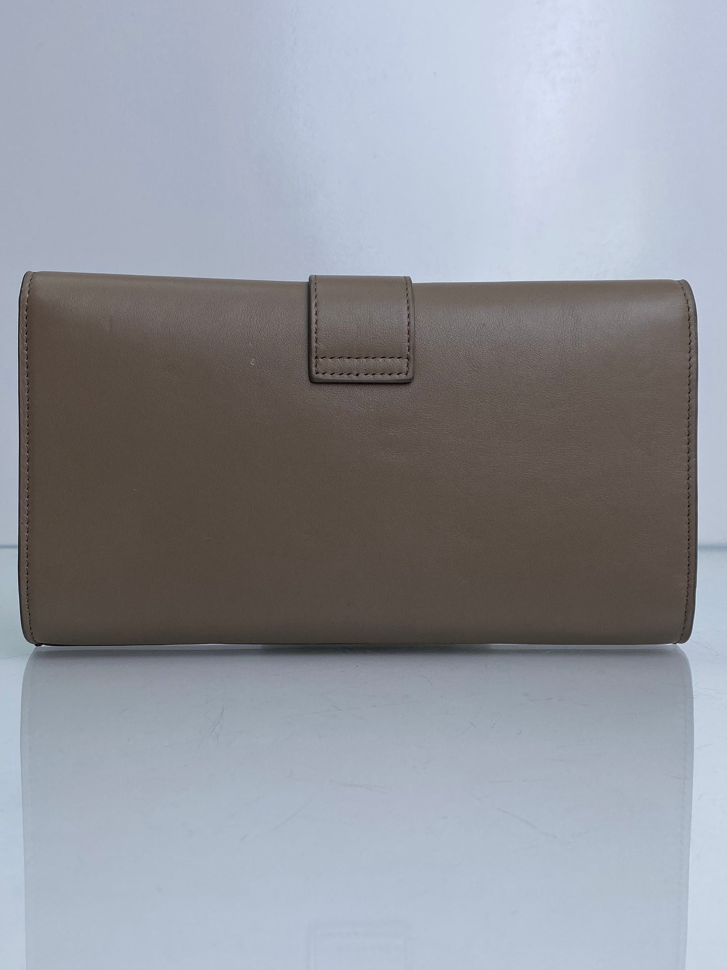 Saint Laurent Taupe Chyc Clutch GHW