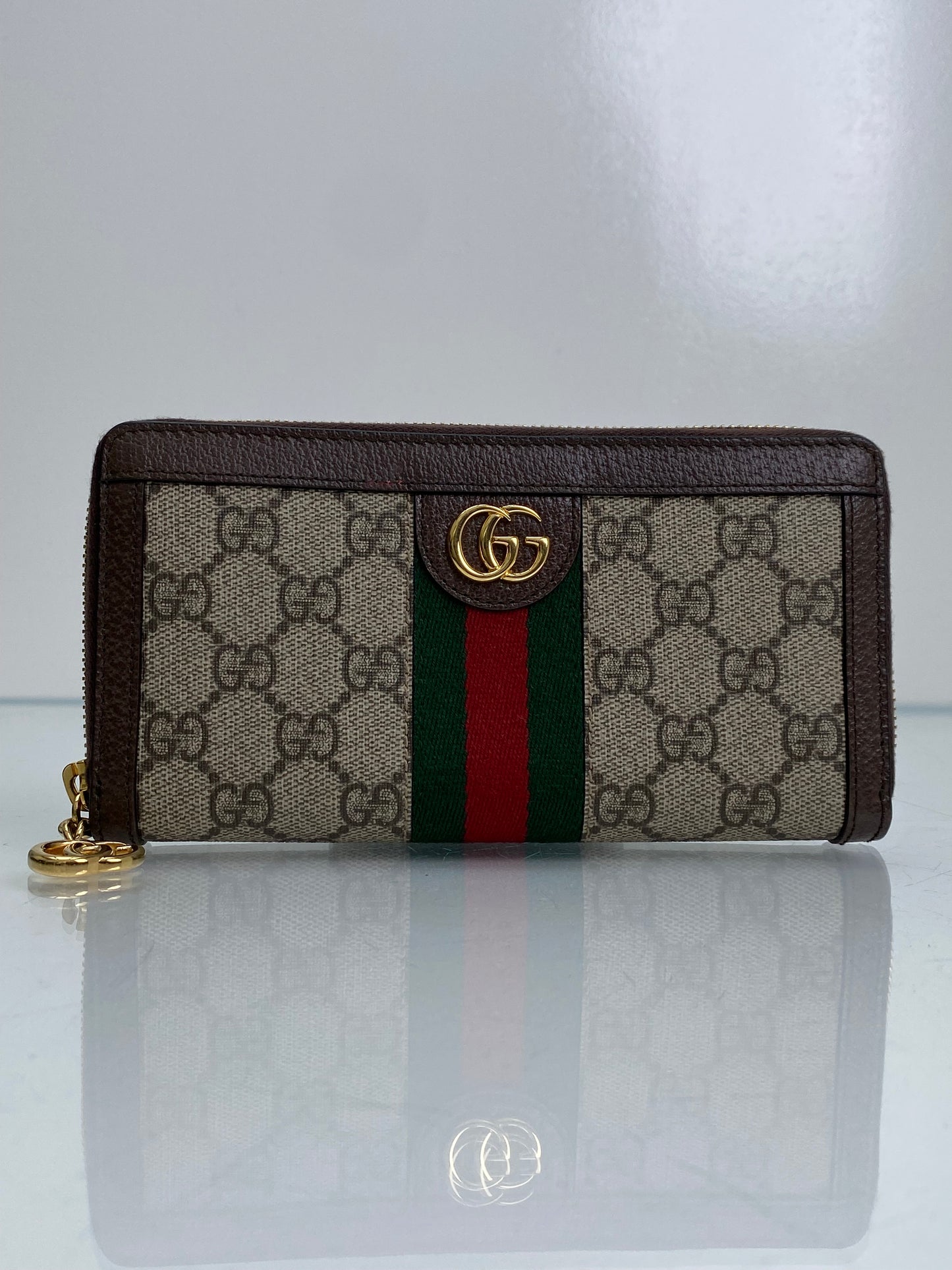 Gucci GG Supreme Webstripe Wallet GHW