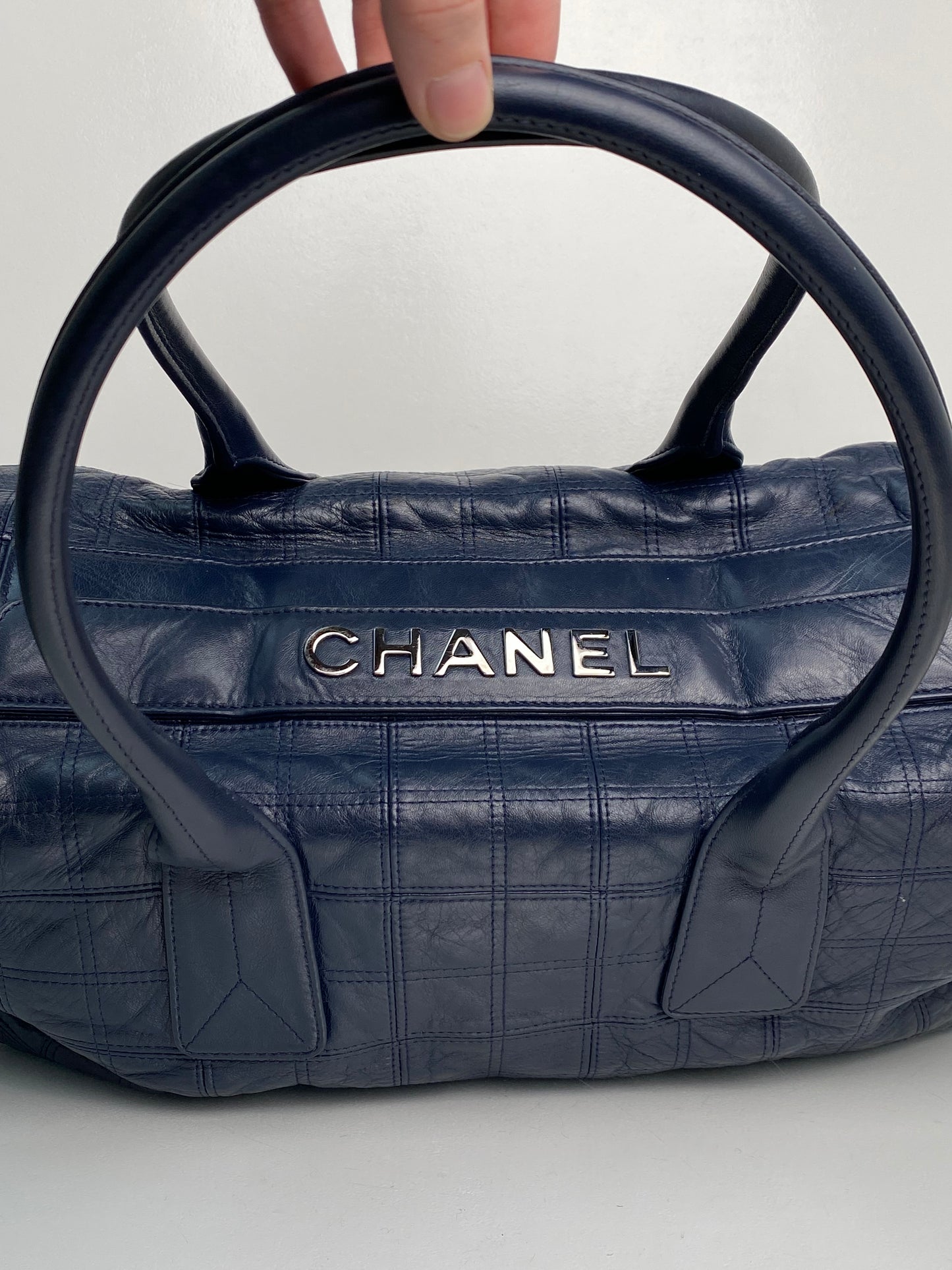 Chanel Navy LAX Tote RHW