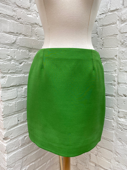 Dior Green Wool & Silk Skirt, 42