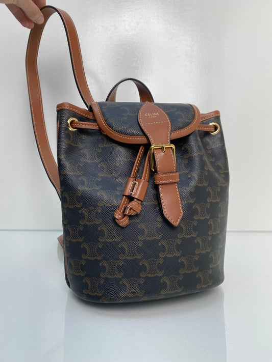 Celine Triomphe Mini Folco Backpack Bag