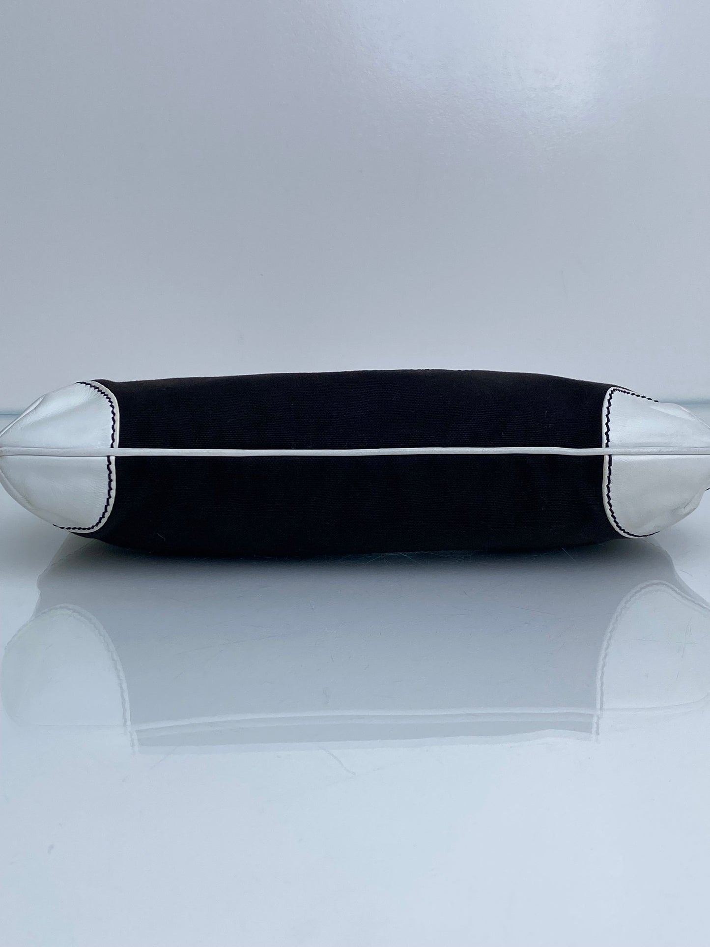 Chanel Black Olsen Canvas Shoulder Bag GHW