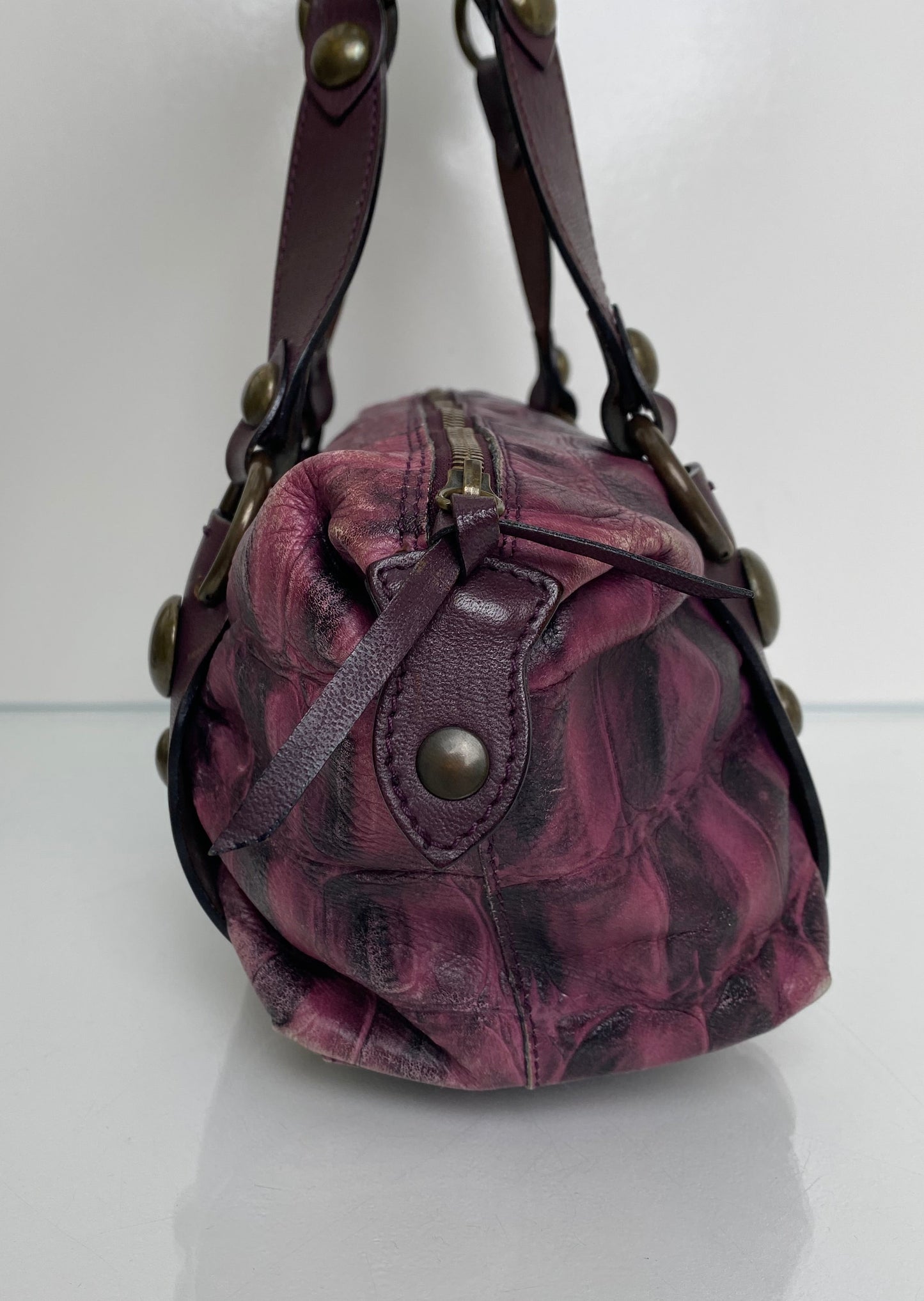 Roberto Cavalli Vintage Purple Freedom Bag