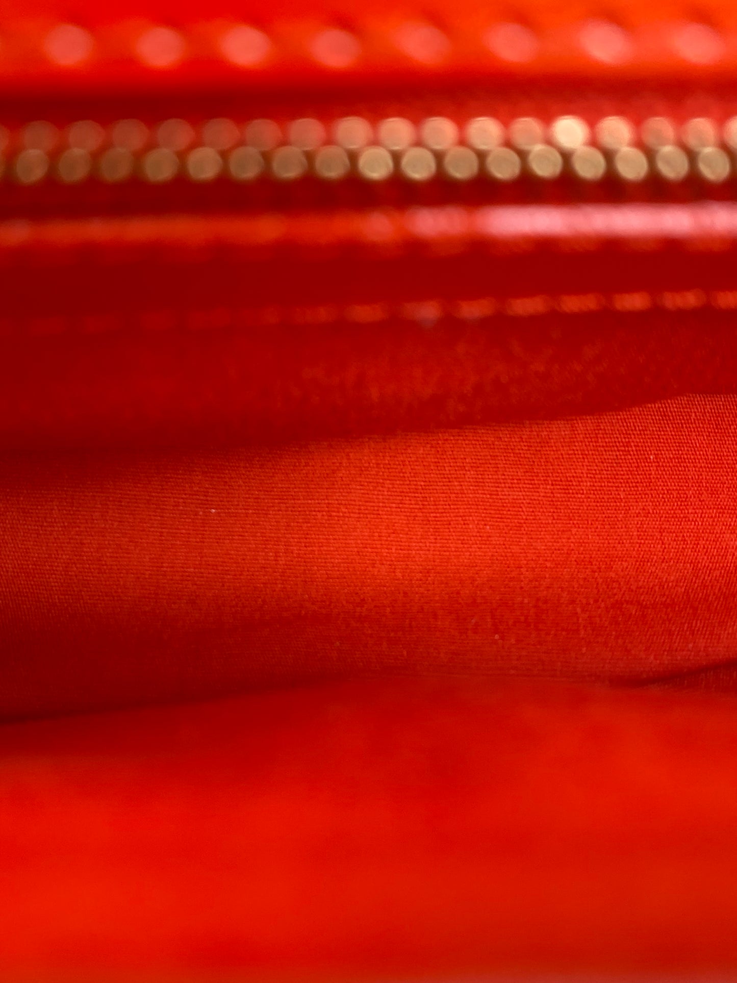 Louis Vuitton Orange Sobe Vernis Clutch GHW