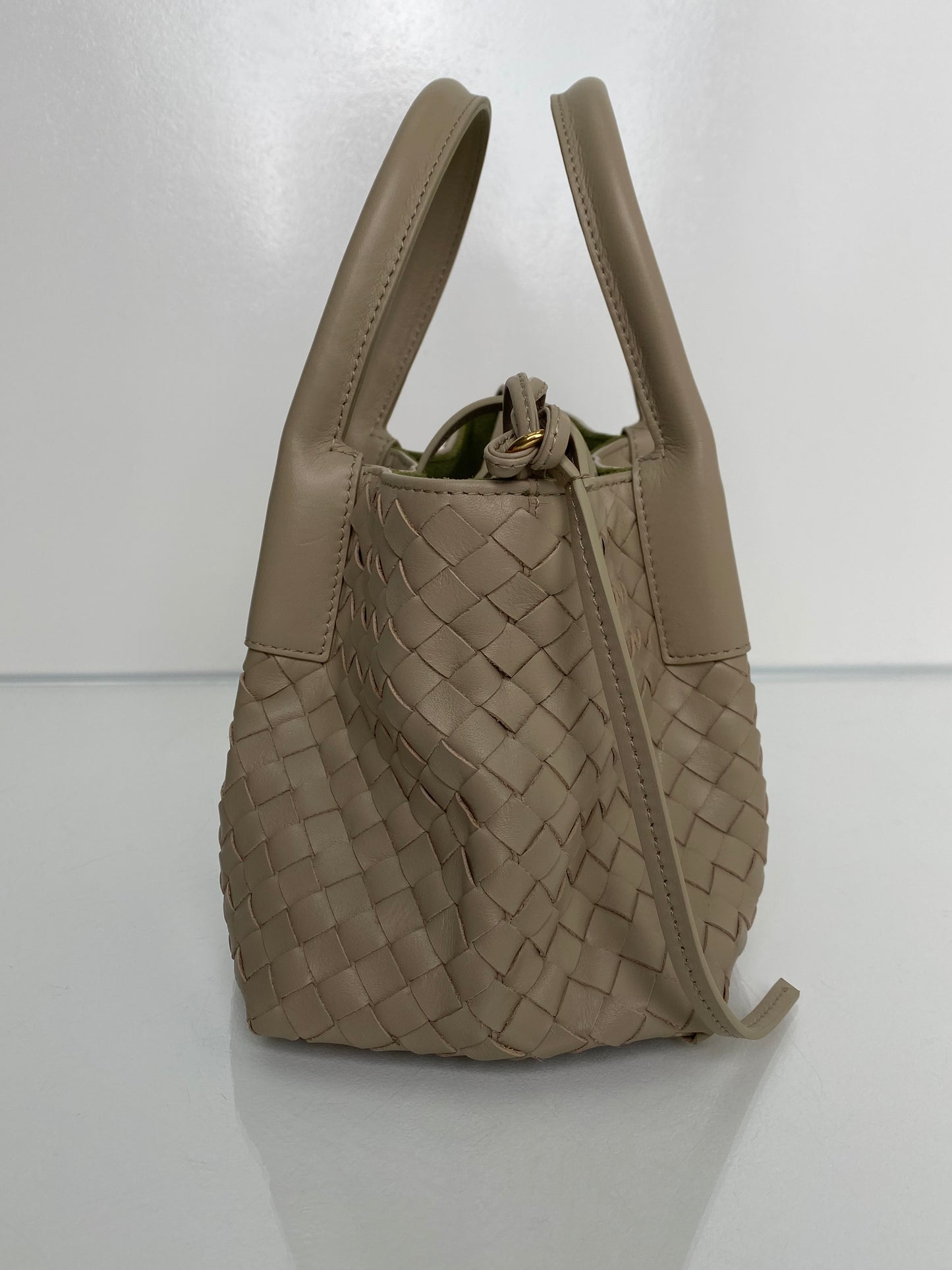 Bottega Veneta Taupe Small Pinacoteca Bag GHW