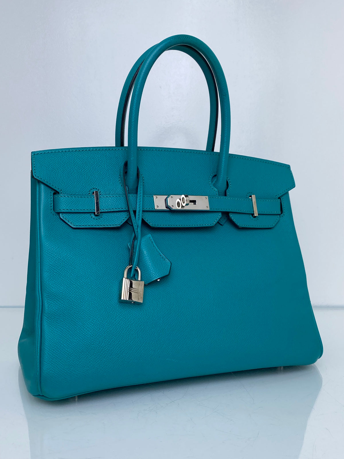 Hermes Birkin Bleu Paon Epsom PHW #X