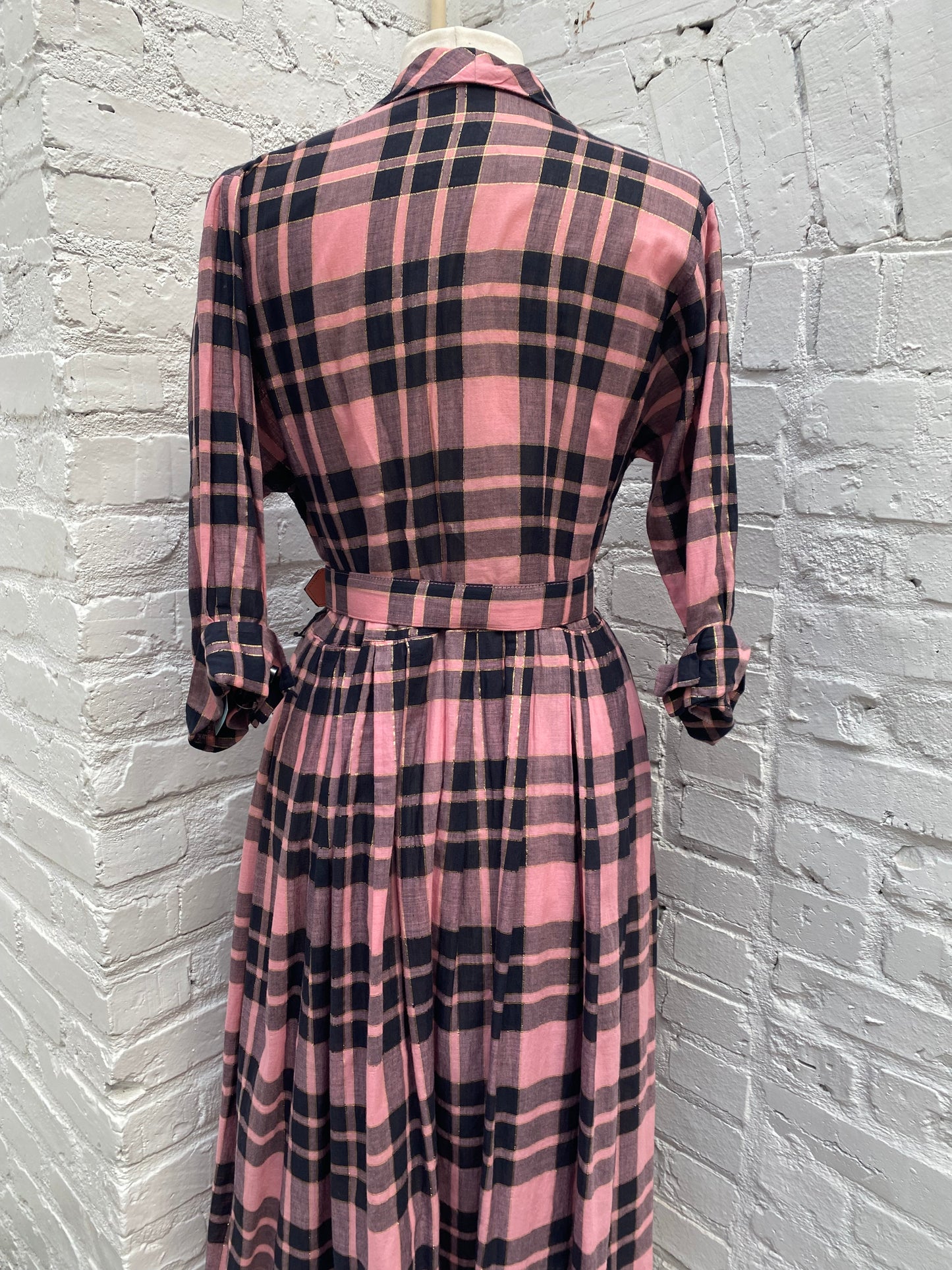 1950’s Black + Plaid Dress