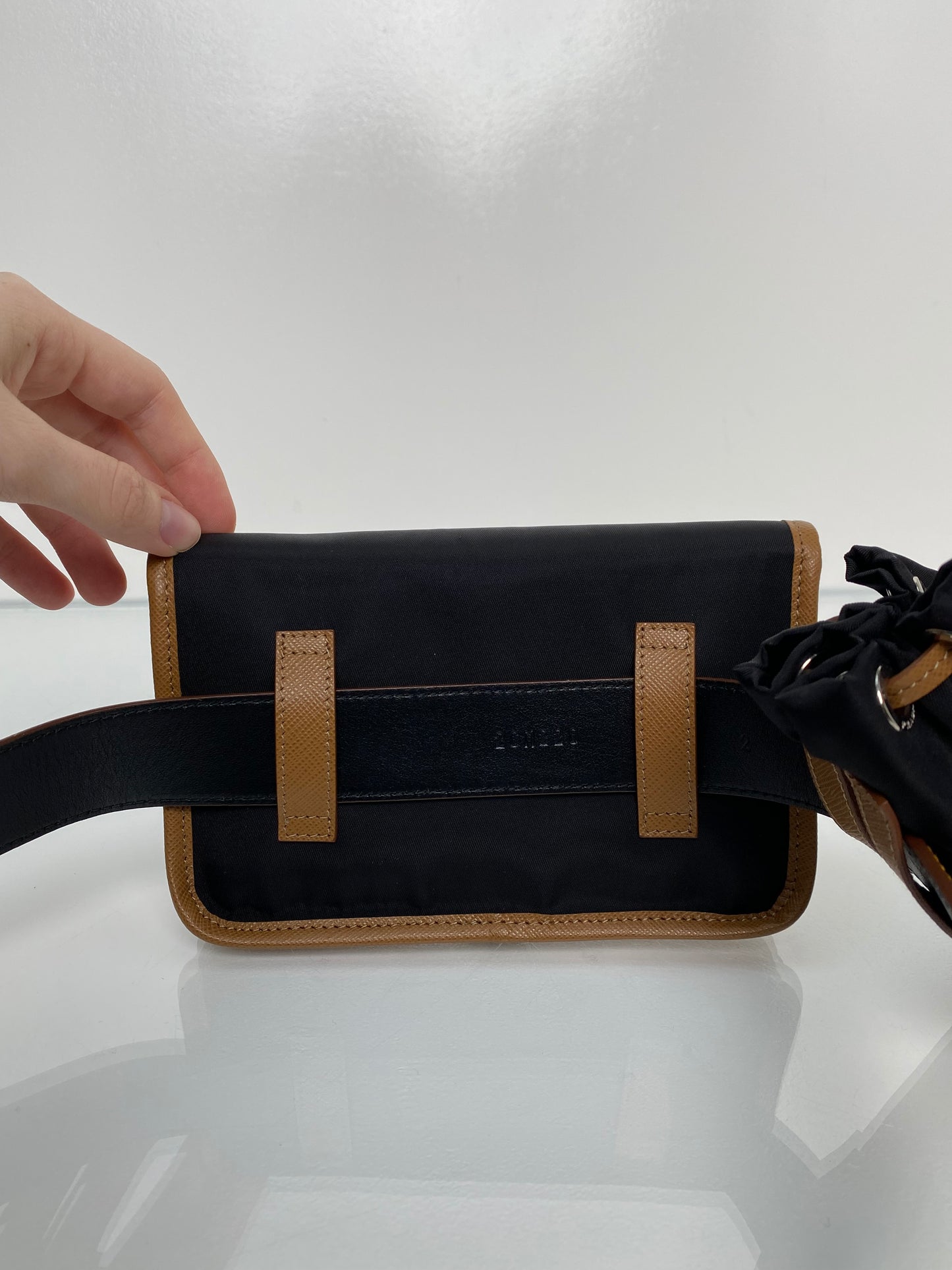 Prada Brown & Black Utility Bag