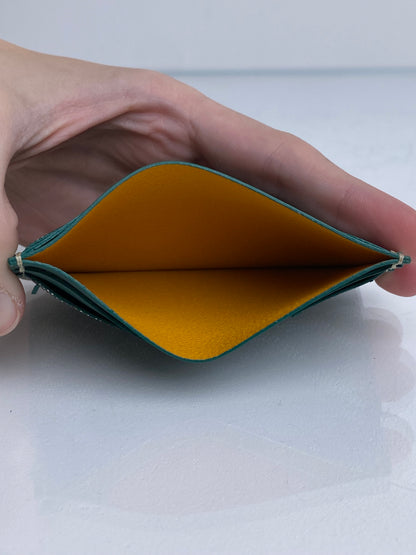 Goyard Green Goyardine Cardholder