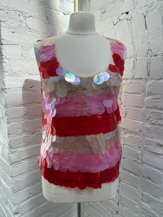 Pinko Pink Sequin Top, 44