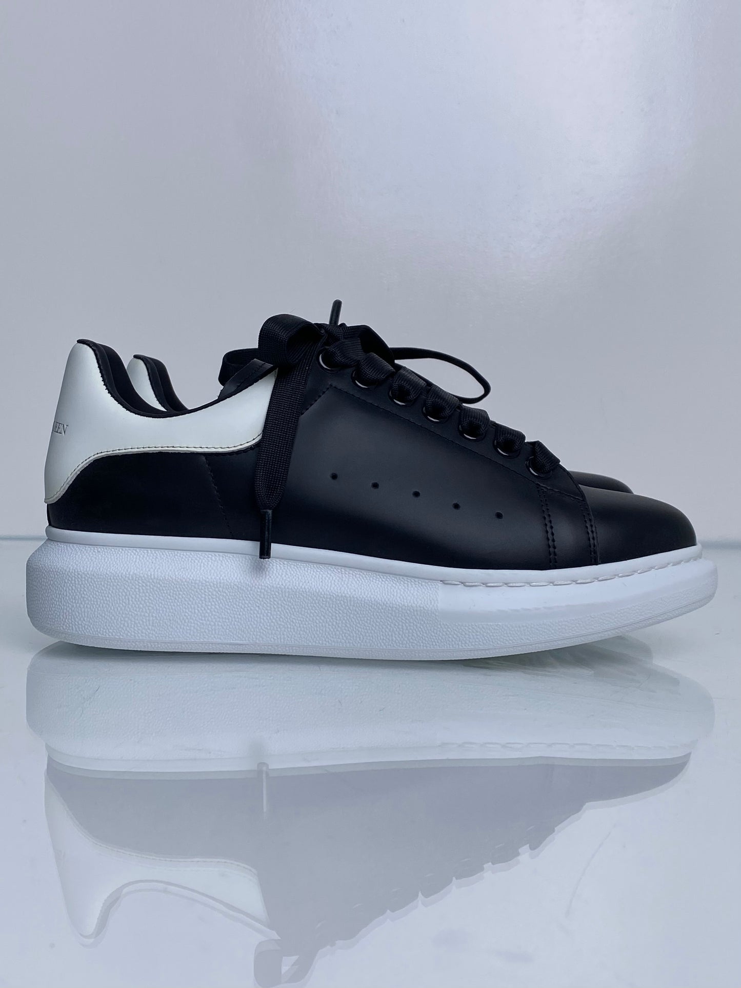 Alexander McQueen Black Oversized Sneakers, 39