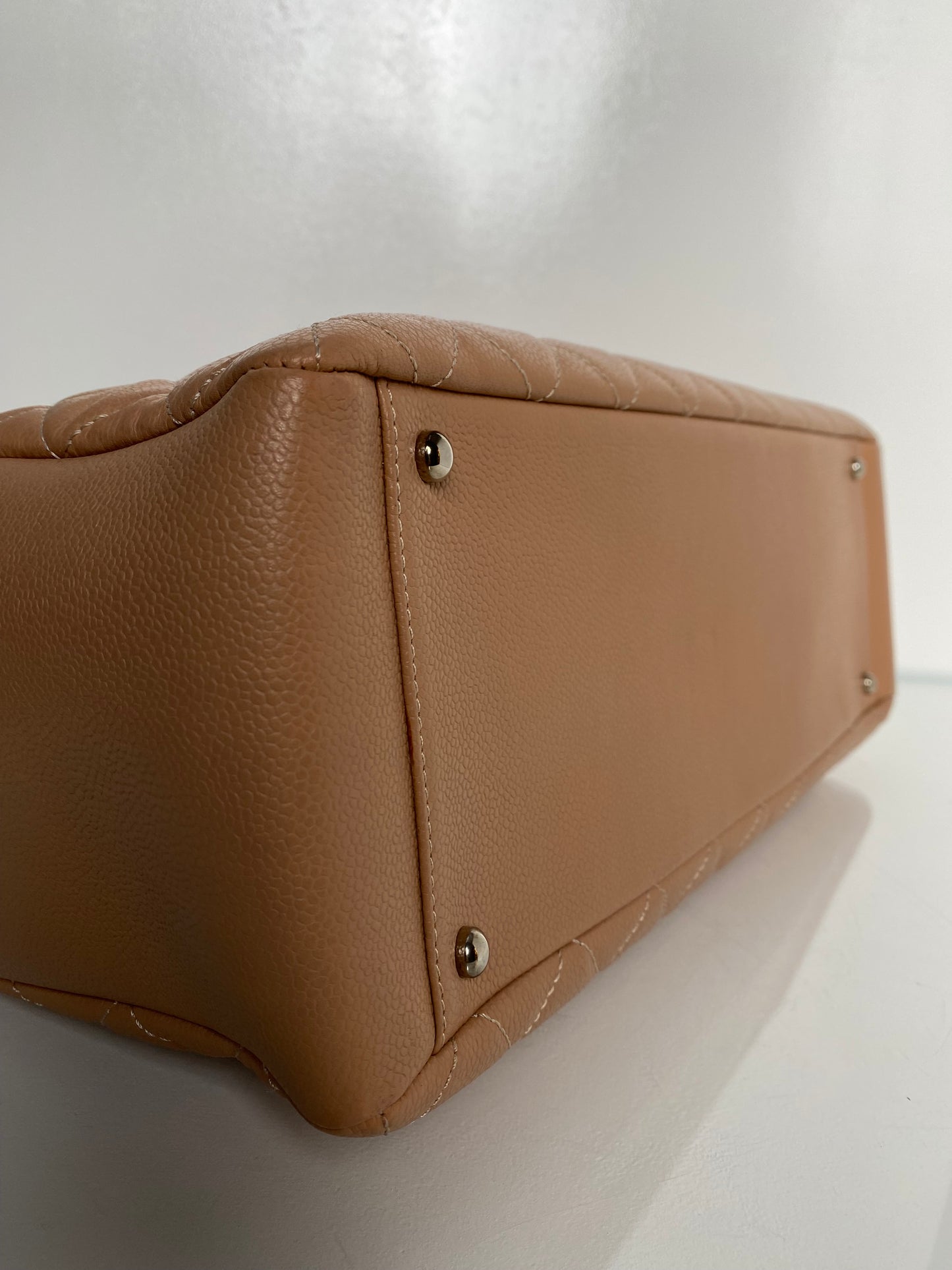 Chanel Dark Beige Caviar Quilted GST XL Bag SHW #17