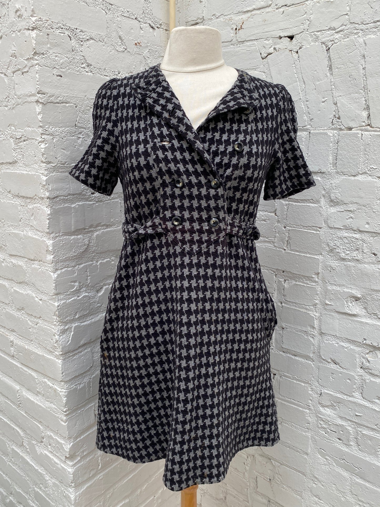Marc By Marc Jacobs Houndstooth Dress S